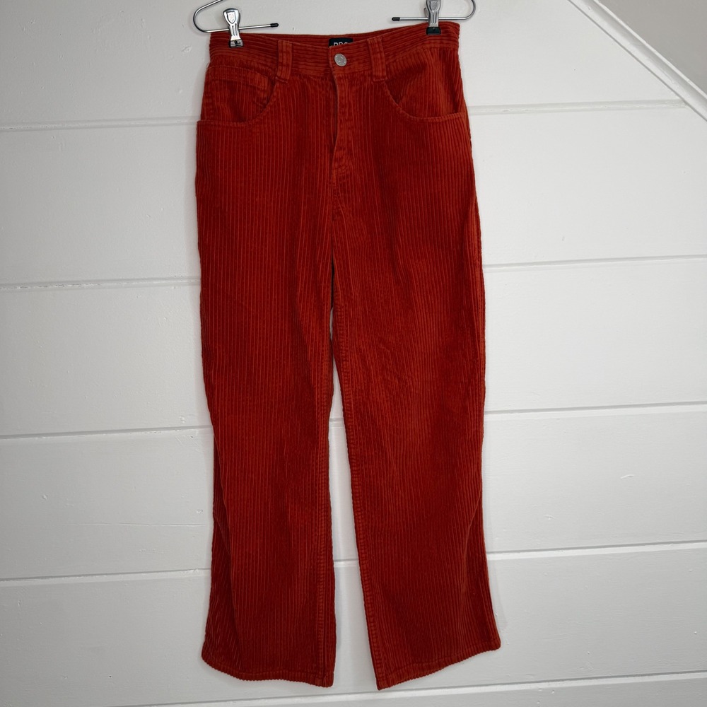 Urban‎ Outfitters BDG Orange Corduroy Pants Size 26 Straight Leg Cotton